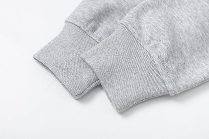 Graphic Print Sweatshirt Two-Piece Set Casual Loose Pullover Top Jogger Pants Matching Outfit Streetwear Co-ord Set | Ink Set