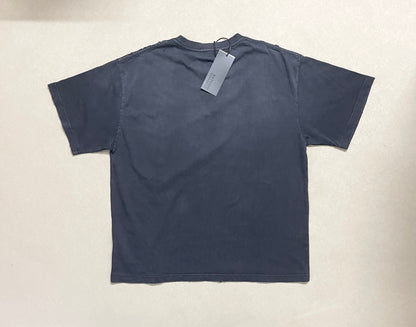 Satoshi Nakamoto Chain Stitch Tee Distressed Washed Heavyweight Cotton Embroidered Destroyed Vintage Streetwear T-Shirt | Chain Stitch