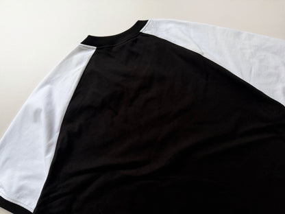 Corteiz Embroidered V-Neck Colorblock Raglan Short Sleeve Tee Oversized Streetwear Campus Style | Crtz Volt