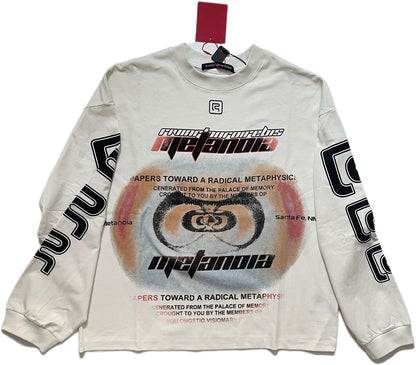Divinity Paper Garden Long-Sleeve Tee - Faded Black