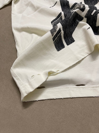 Satoshi Nakamoto Total Freedom Distressed Tee Beige