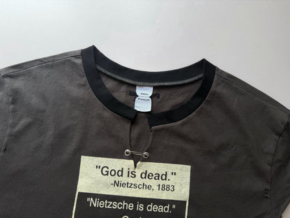 Protocol Index "God Is Dead" Nietzsche Philosophy Tee - Ivory