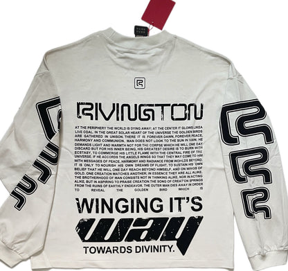 Divinity Paper Garden Long-Sleeve Tee - Faded Black