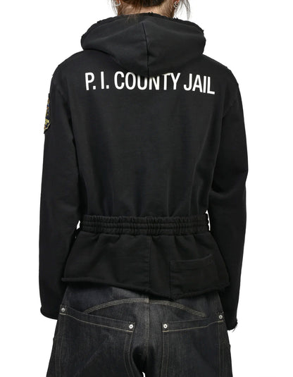 Protocol Index Fake Two-Piece Hoodie Washed 480g Deconstructed Raw Hem Drawstring Waist Streetwear Heavy Fleece | Phantom Layer