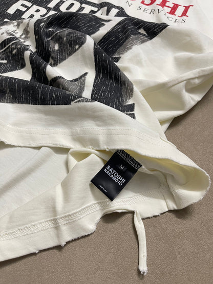 Satoshi Nakamoto Total Freedom Distressed Tee Beige