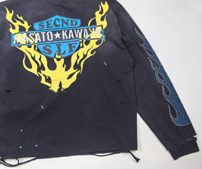 Secnd Slf x Masato Kawajo Firestorm Vintage Longsleeve Tee