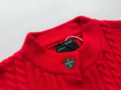 Cable-Knit Cropped Cardigan