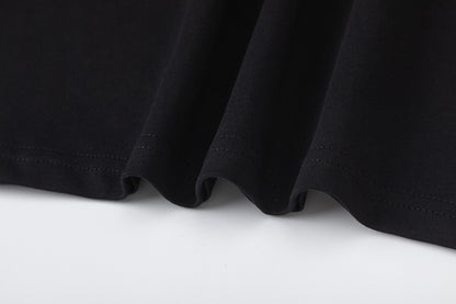 Gothic Letter Print Tee Shorts Set Oversized Short Sleeve Crew Neck Drawstring Streetwear Casual Summer Outfit | Trap Set