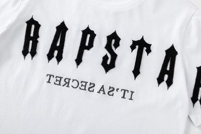 Trapstar Unisex T-Shirt and Shorts Set, Gothic Logo Streetwear Outfit