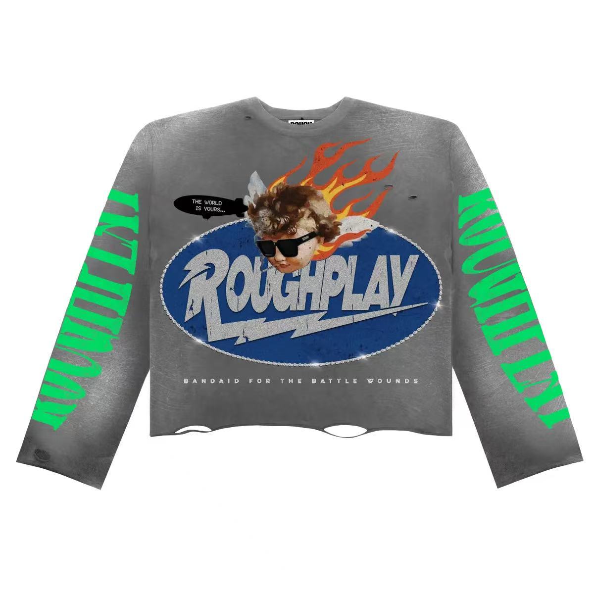 批70，R522，RoughPlay SoulBoy Long Sleeve烫钻设计28 - 26