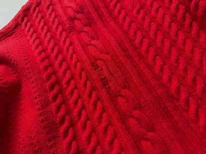 Cable-Knit Cropped Cardigan