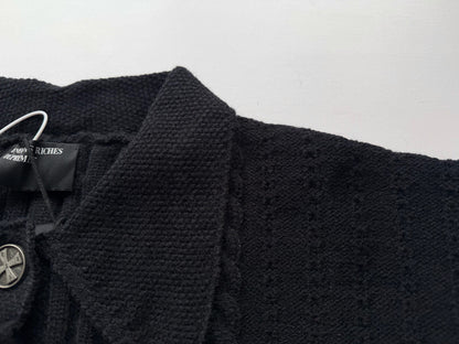 Collared Cropped Cardigan