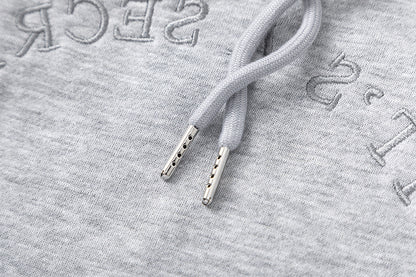 Trapstar Black and Gray Graphic Hoodie and Joggers Tracksuit Set, Two Piece Streetwear Outfit