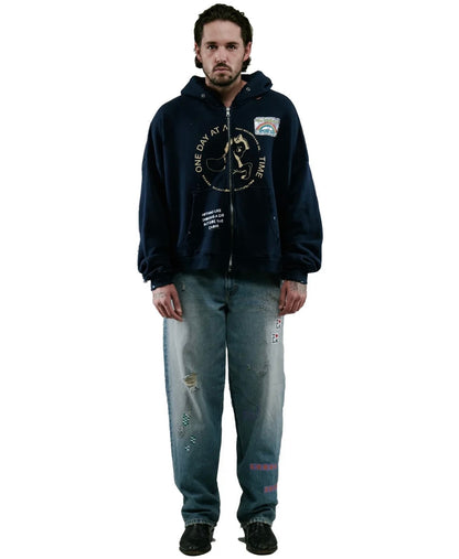 Treatment Center Zip Hoodie - Navy