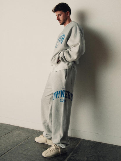 Represent Owners Club Sweatpants in Sprayed Ice Grey Marl
