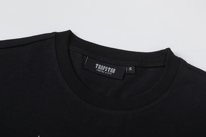 Gothic Letter Print Tee Shorts Set Oversized Short Sleeve Crew Neck Drawstring Streetwear Casual Summer Outfit | Trap Set
