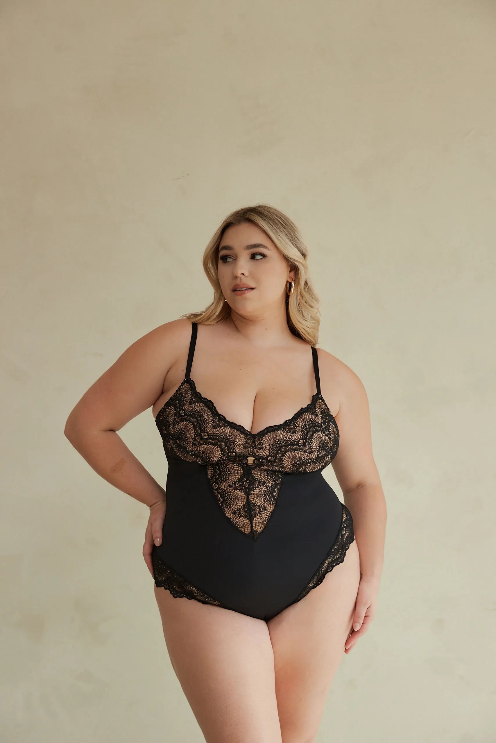 Sculpting Lace Shapewear Bodysuit - Seldom Seen Styles
