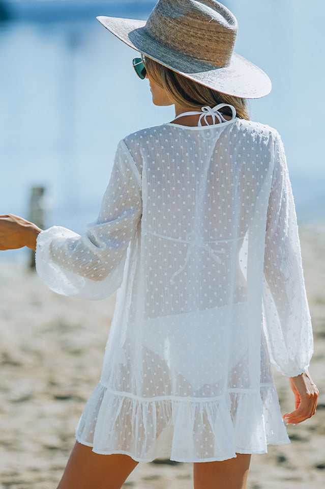 Swiss Dot Crochet Beach Cover Up - Seldom Seen Styles