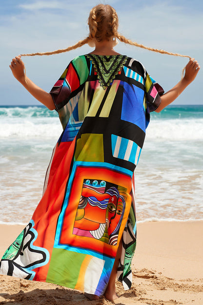 Tropical Pattern Kimono Blouse ( 29 Colors )