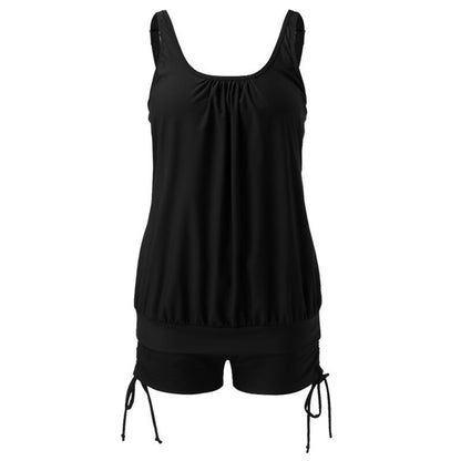 Swimsuit with Underwire Bra Support Tankini Swimsuits For Women 2 Piece Bathing Suits Tops With Boyshorts Loose Fit Swimwear