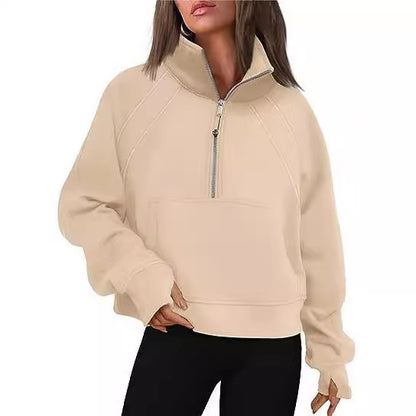 L Yoga Hoodie Jacket Designer Sweater Women's Define Workout Sport Coat Fiess Activewear Top Solid Zipper Sweatshirt Sportsmq