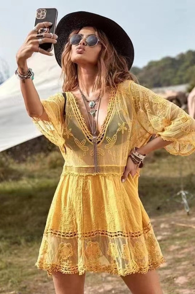 Pool Days Lace Cover Up - Seldom Seen Styles