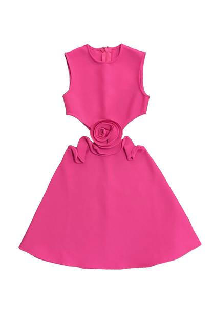 Chaya Mini-Kleid mit Blumen-Cut-Outs