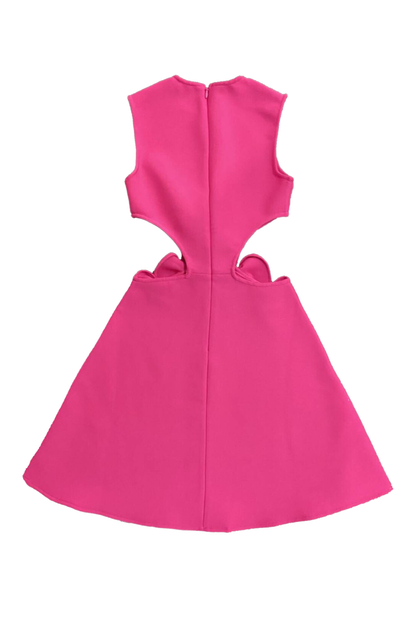 Chaya Mini-Kleid mit Blumen-Cut-Outs