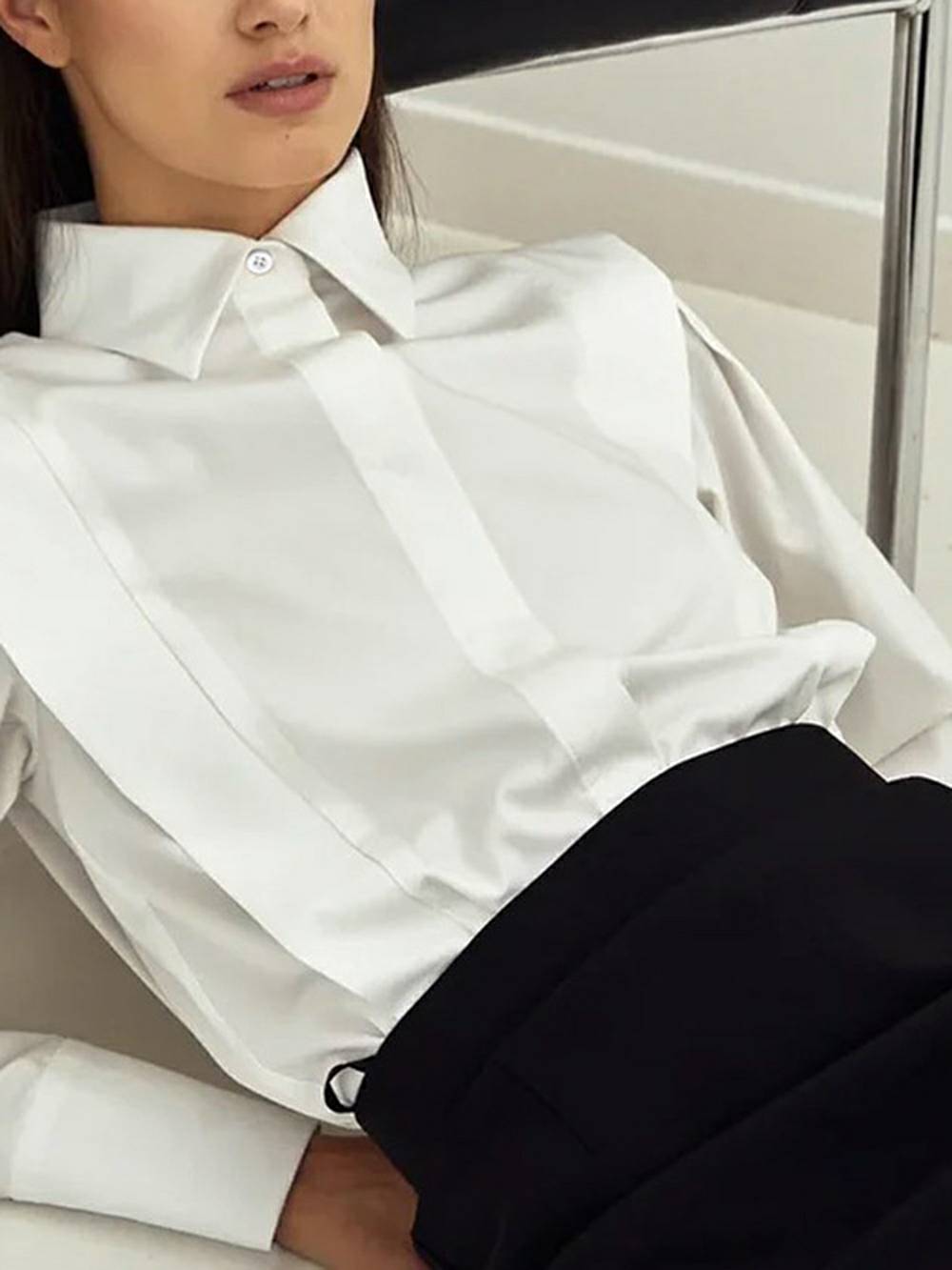 Long Sleeve with Pleated Detailing Top - Seldom Seen Styles
