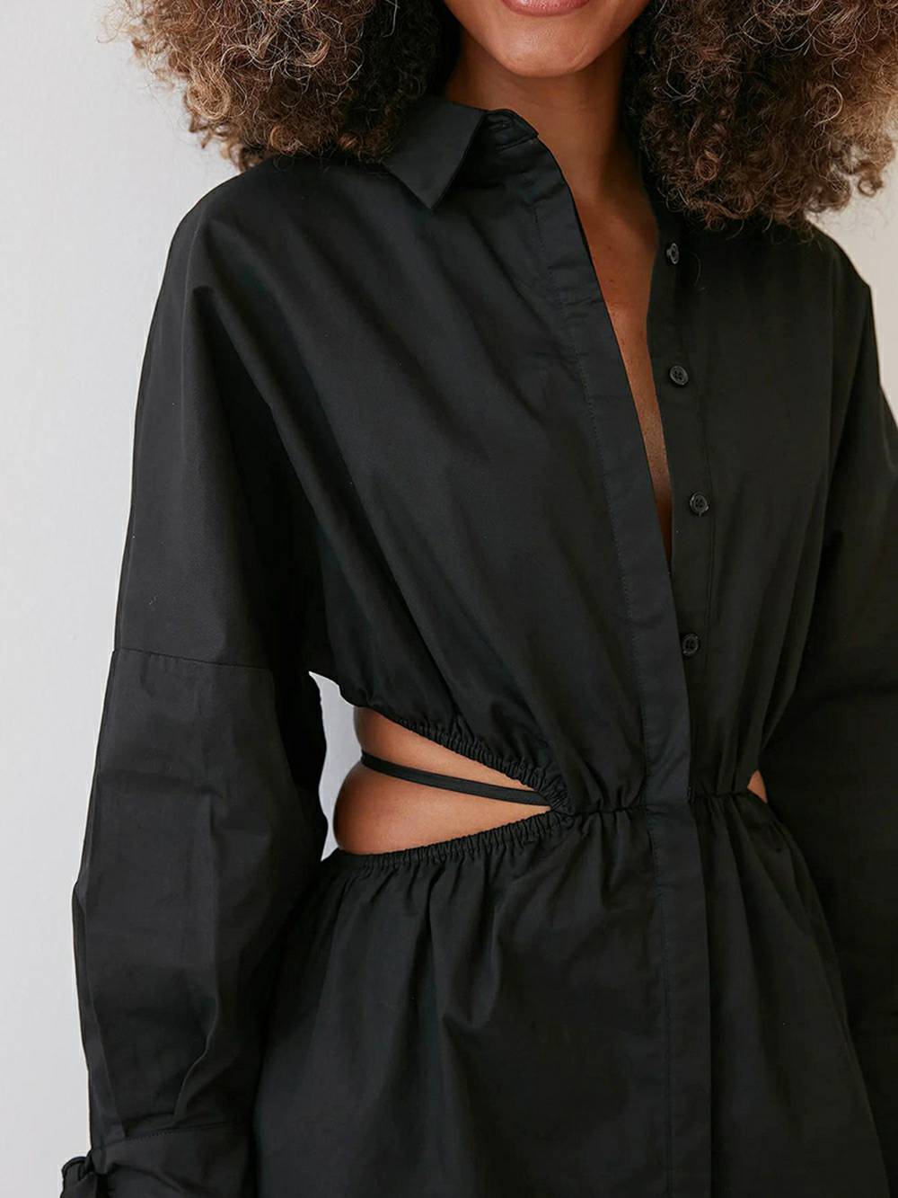 Waist Strap Detail Dropped Shoulder Dress - Seldom Seen Styles