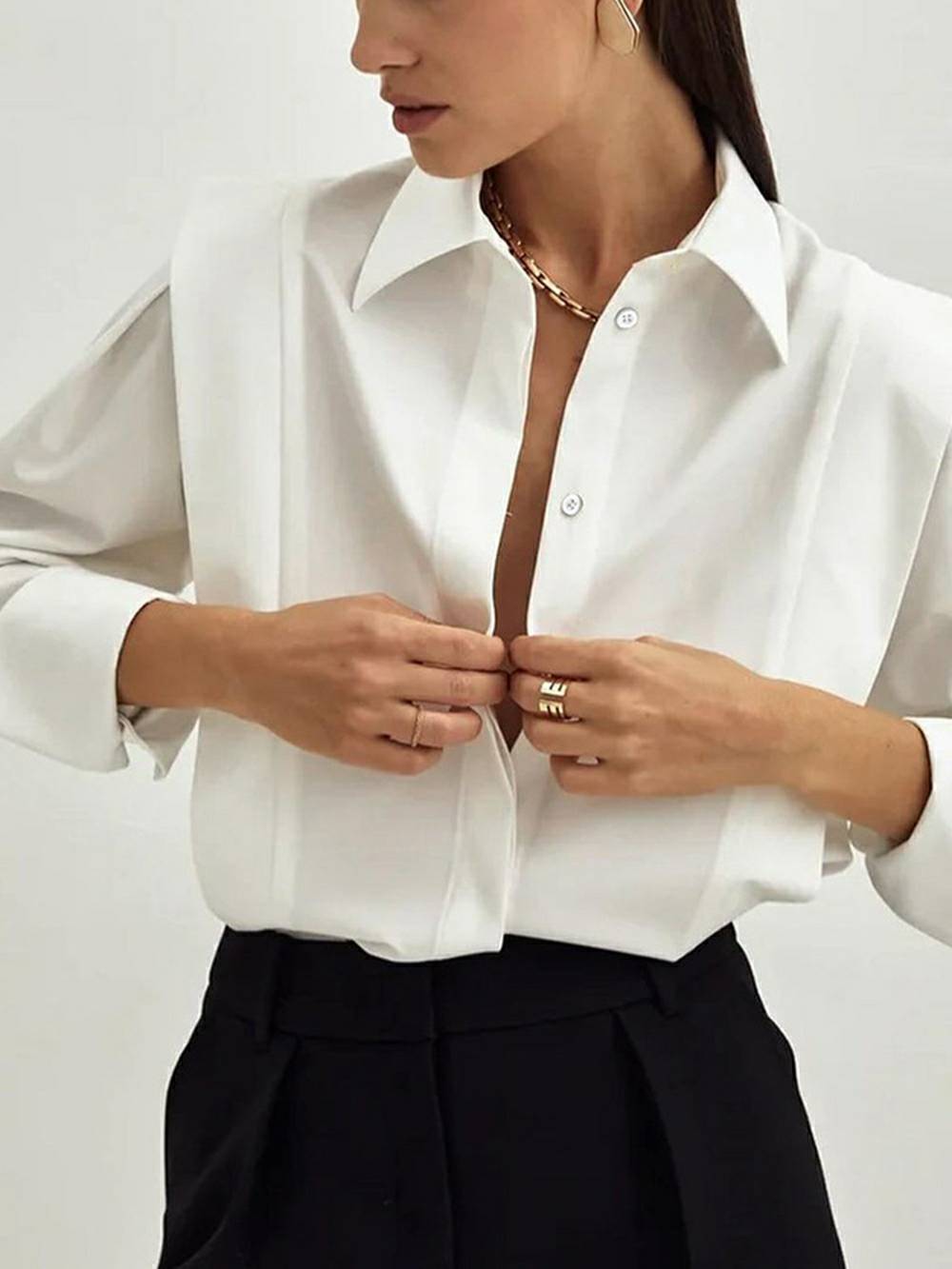 Long Sleeve with Pleated Detailing Top - Seldom Seen Styles
