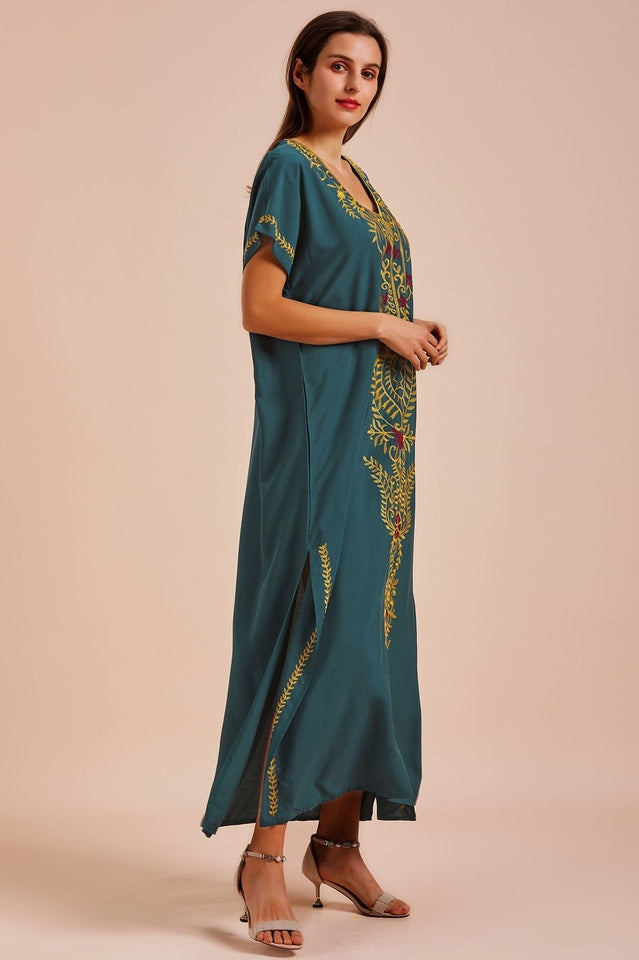 Boho Print Slit Dress - Seldom Seen Styles