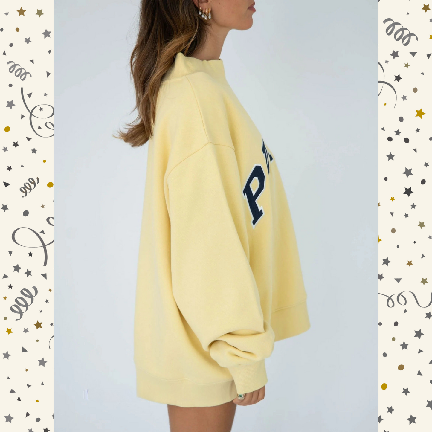 Sunkissed Varsity Mockneck - Seldom Seen Styles