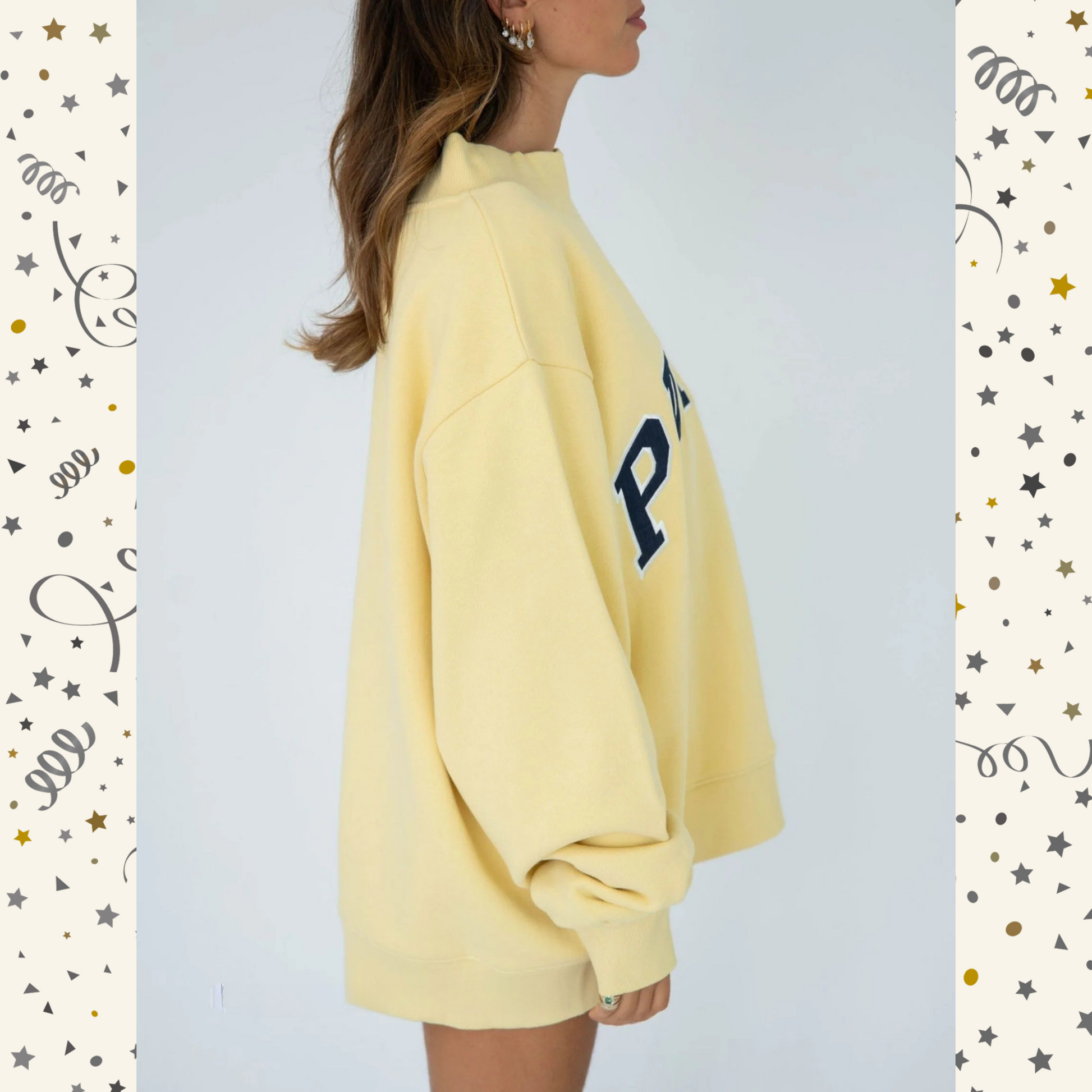 Sunkissed Varsity Mockneck - Seldom Seen Styles