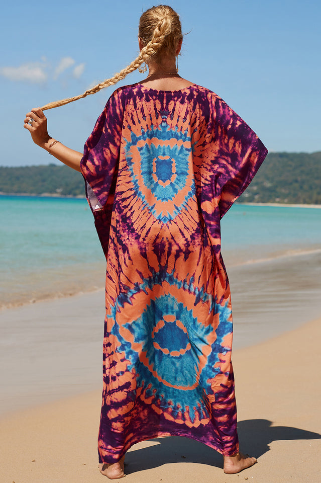 Tropical Pattern Kimono Blouse ( 29 Colors ) | Dress In Beauty