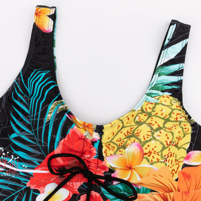 Swimsuits for Women Two Piece Floral Print Bathing Suits with Boyshorts - Seldom Seen Styles