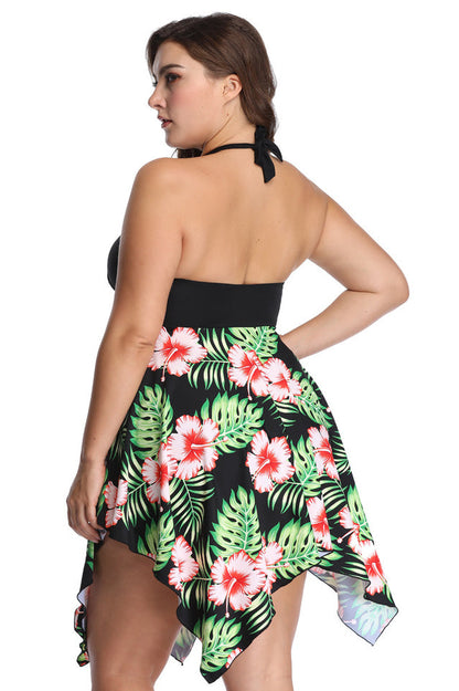 (2XL-6XL) Plus Size Tankini Swimsuit