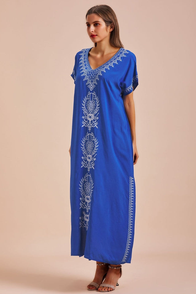 Boho Print Slit Dress - Seldom Seen Styles