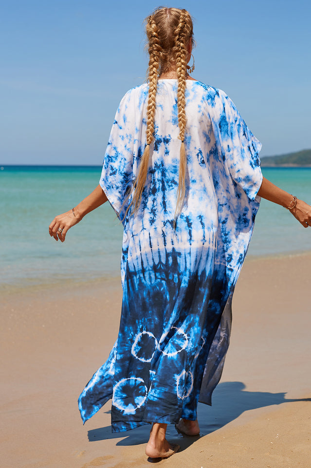 Tropical Pattern Kimono Blouse ( 29 Colors ) | Dress In Beauty