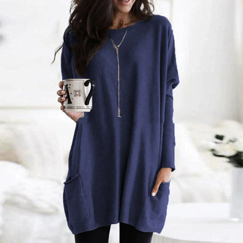 Chicbeautyy Women's Lightweight Long Sleeve Tunic Top - Seldom Seen Styles