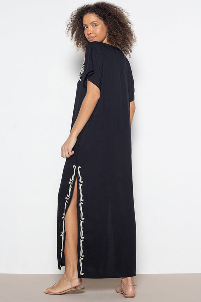 Boho Print Slit Dress - Seldom Seen Styles