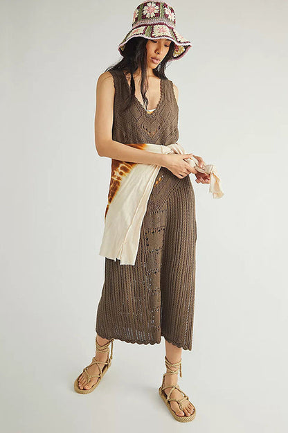 Pool Party Crochet Midi Cover Up