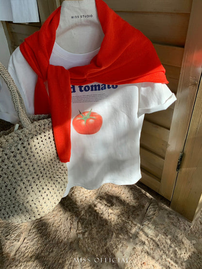 T-shirt imprimé graphique fruits et légumes d'été – T-shirt décontracté grande taille à motif mignon