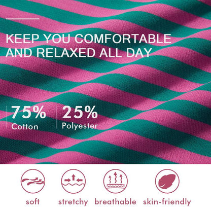 【Up To 3XL】Fisace Christmas Womenswear Striped Oversized Sweatshirt Color Block Crew Neck Long Sleeve Shirt Casual Loose Pullover Top Y2K Clothes back to school