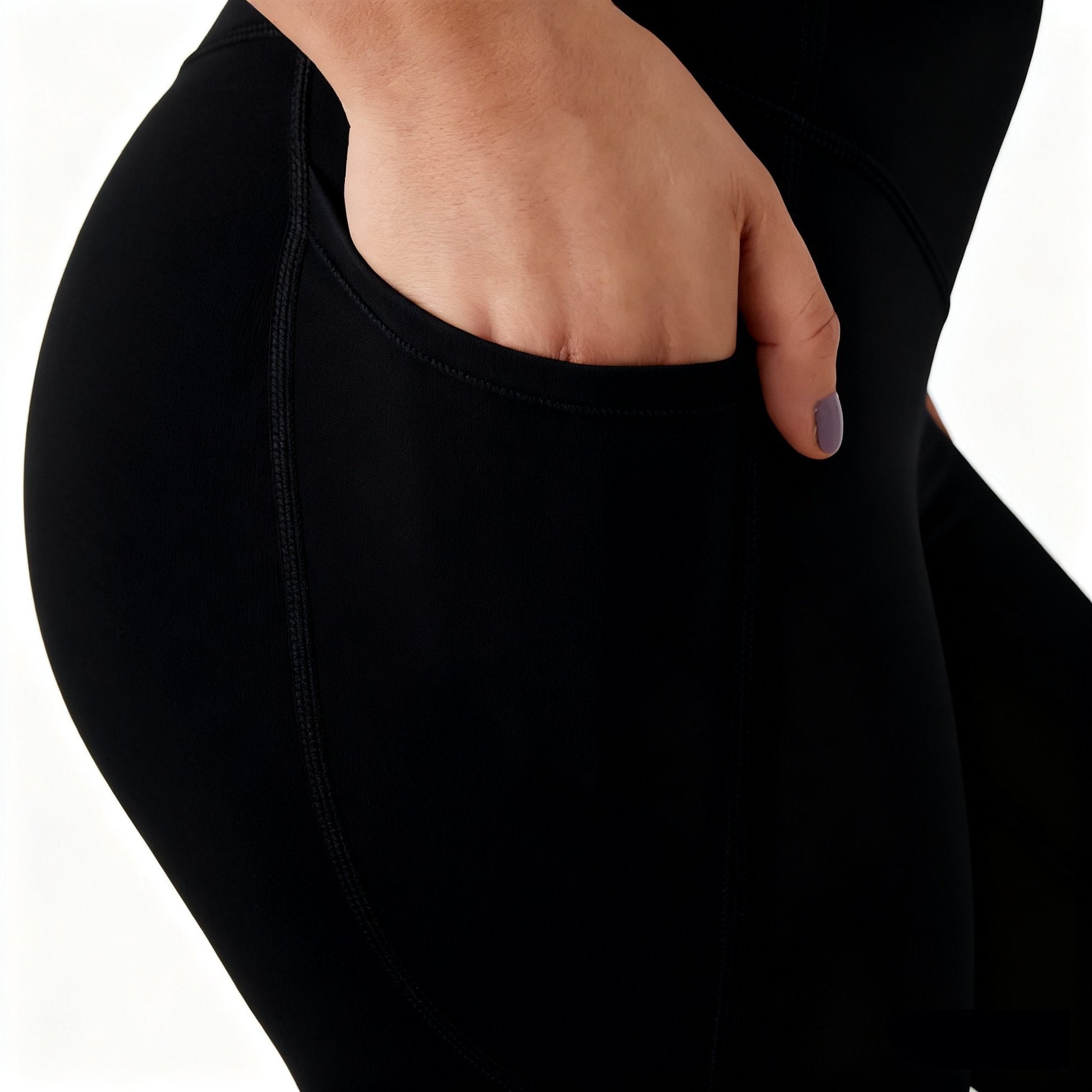 Women's High-Waisted Core Shaping and Hip Lifting Side Pocket Training Super Shaping Leggings - Seldom Seen Styles