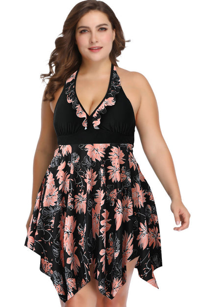 (2XL-6XL) Plus Size Tankini Swimsuit
