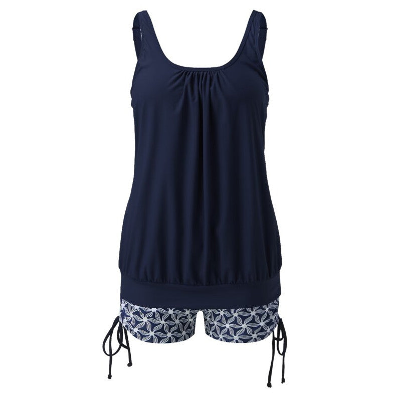 Swimsuit with Underwire Bra Support Tankini Swimsuits For Women 2 Piece Bathing Suits Tops With Boyshorts Loose Fit Swimwear