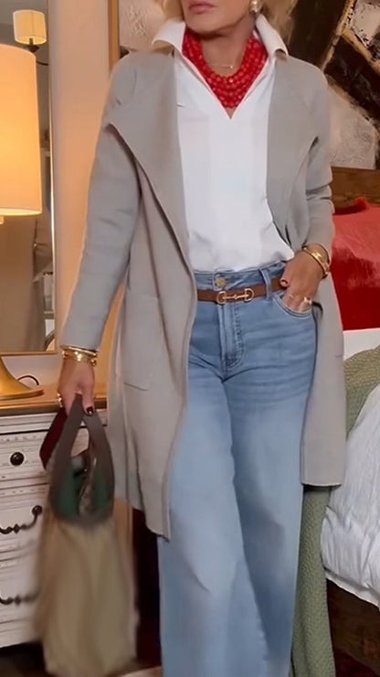 Women Lapel Temperament Commuter Jacket