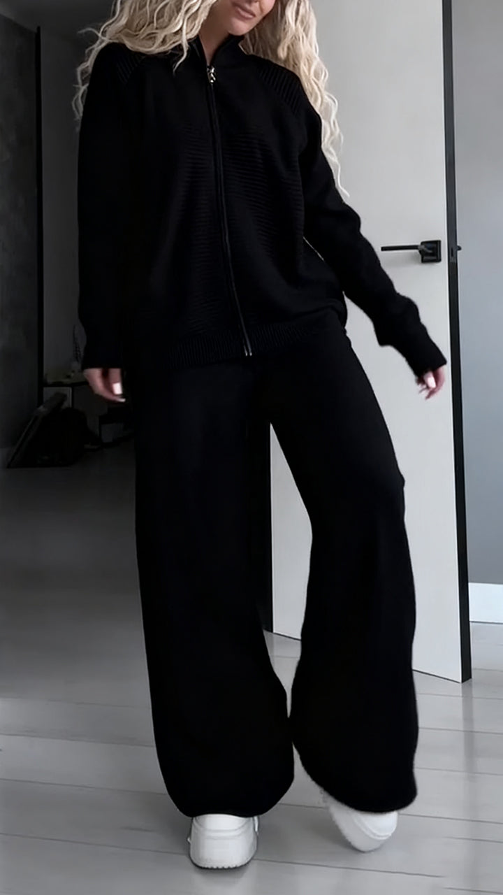 Women Solid Color Loose Casual Suit - Seldom Seen Styles