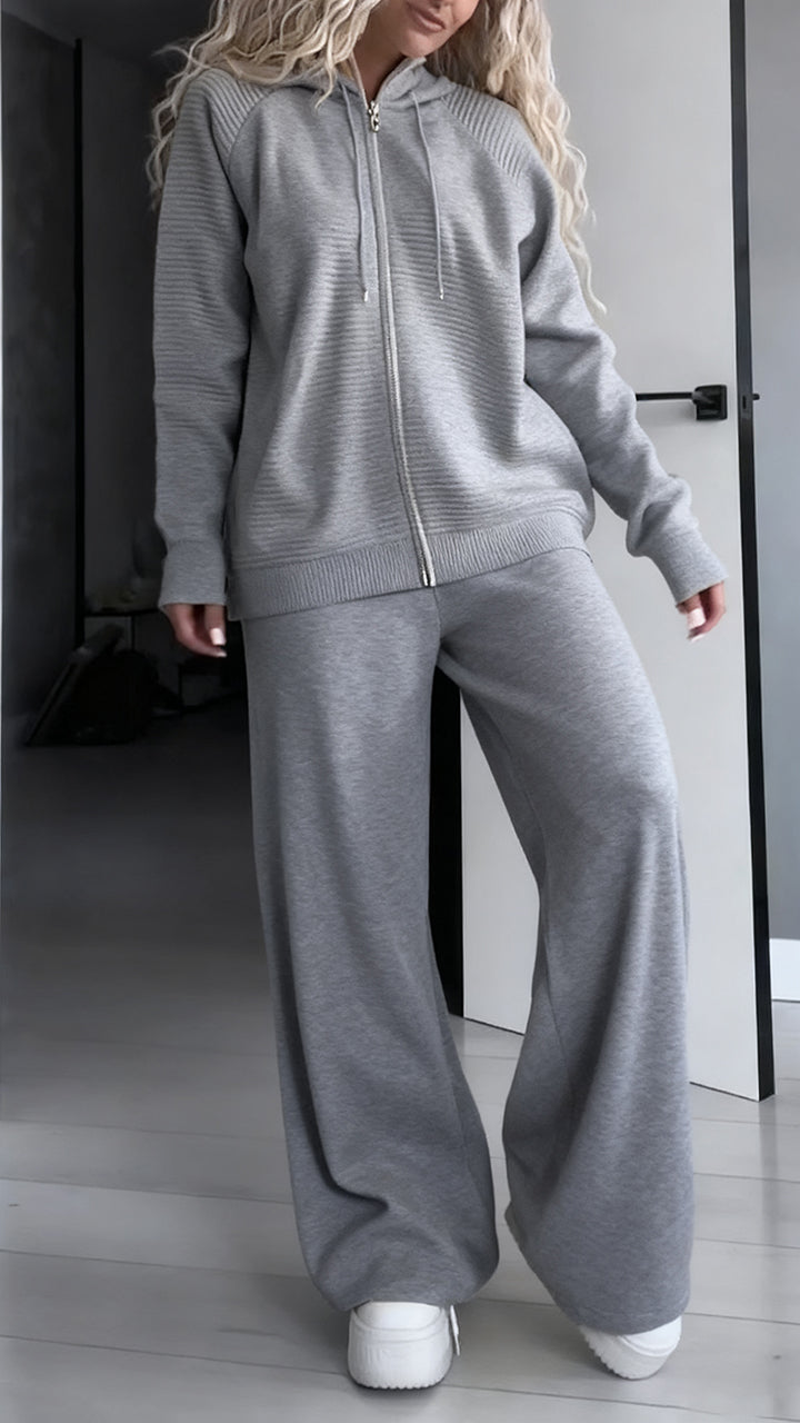 Women Solid Color Loose Casual Suit - Seldom Seen Styles